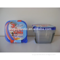 PK3/PK4 plastic high square 950ml/33oz plastic food storage containers lids TG10948-3PK/4PK